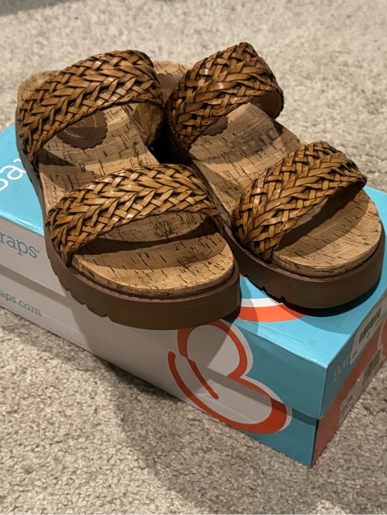 BearPaw Shoes - BearPaw Woven Double-Strap Cork Footbed Sandals